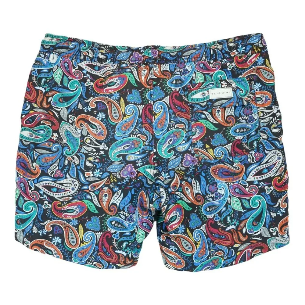 Bluemint‎ Swim Short Classic Signature Arthus Paisley Print Mens Small
